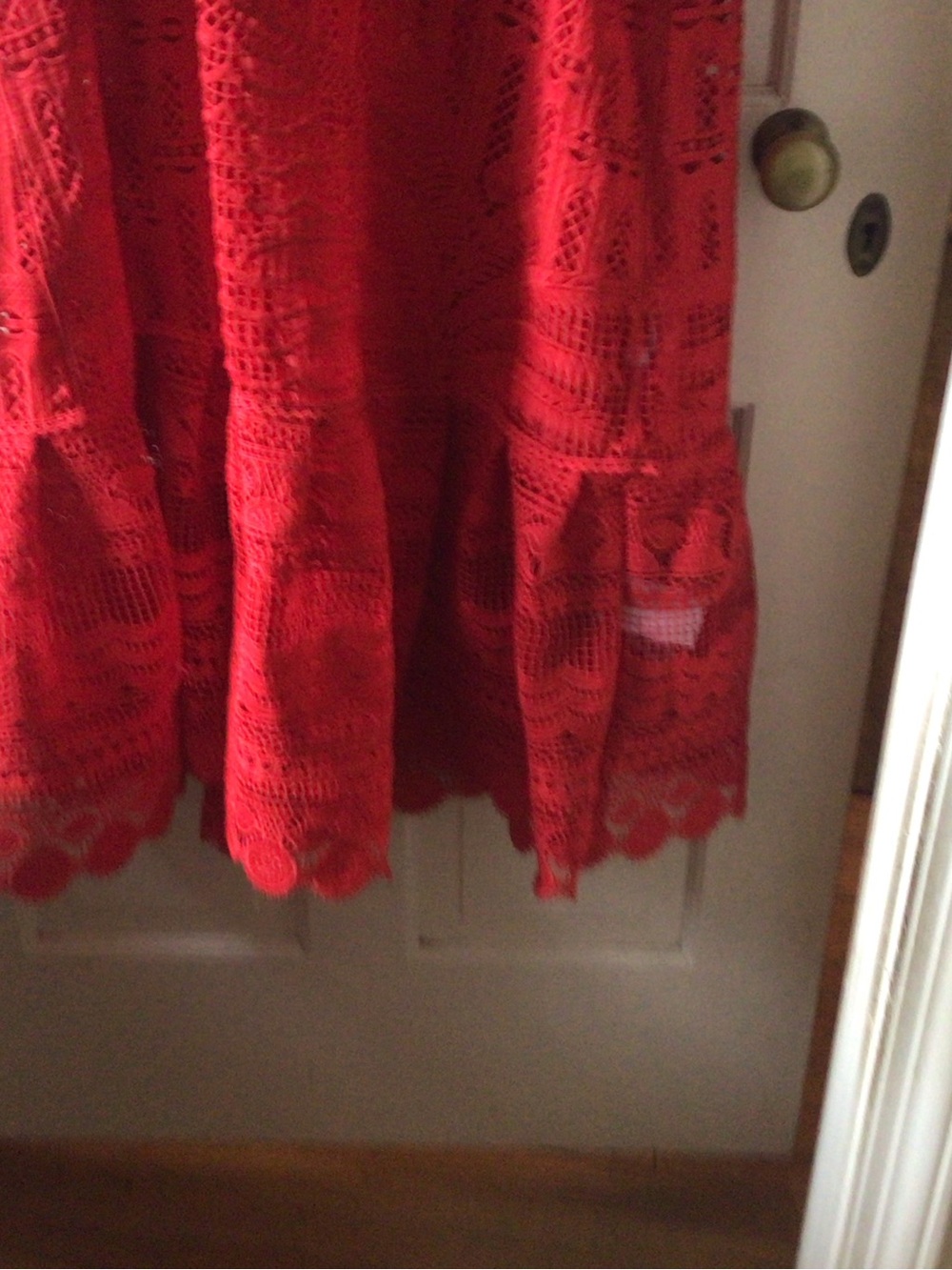 FARM Rio Red Crochet Maxi Dress - Picture 5 of 8